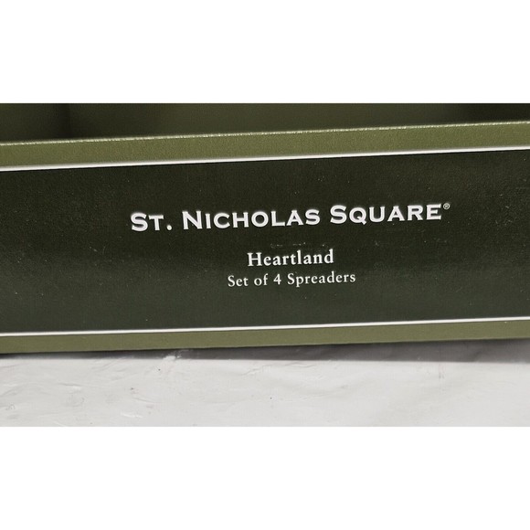 St. Nicholas Square Heartland Reindeer And Bear Spreaders Boxed Set Of Four - Picture 5 of 8